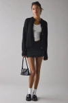 Bdg Becca Brushed Knit Oversized Cardigan In Black, Women's At Urban Outfitters In Black