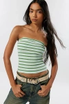 Bdg Becca Tube Top In Green, Women's At Urban Outfitters