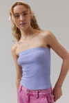Bdg Becca Tube Top In Light Blue, Women's At Urban Outfitters In Light Blue