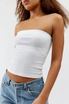 Bdg Becca Tube Top In White, Women's At Urban Outfitters