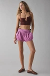 BDG BELMAR UTILITY BLOOMER MICRO SHORT IN PURPLE, WOMEN'S AT URBAN OUTFITTERS