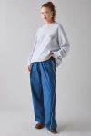 Bdg Best Yet Baggy Wide Leg Track Pant In Blue, Women's At Urban Outfitters