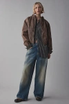 Bdg Blake Camo Canvas Bomber Jacket In Brown, Women's At Urban Outfitters