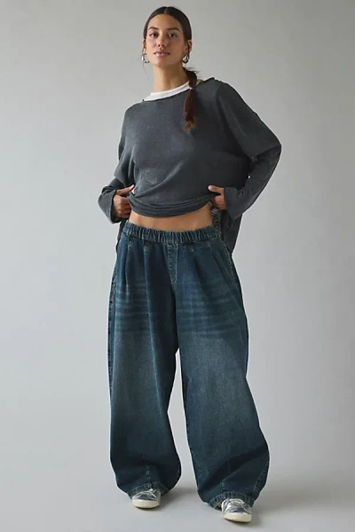 Bdg Bobbi Baggy Pull-on Jean In Tinted Denim, Women's At Urban Outfitters In Blue