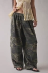 Bdg Bobbi Baggy Pull-on Pant In Green Camo, Women's At Urban Outfitters