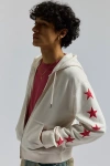 Bdg Bonfire Graphic Full Zip Hoodie Sweatshirt In Oyster, Men's At Urban Outfitters