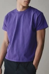 Bdg Bonfire Cropped Cotton Tee In Dark Purple, Men's At Urban Outfitters