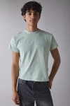 Bdg Bonfire Cropped Cotton Tee In Laurel Green, Men's At Urban Outfitters