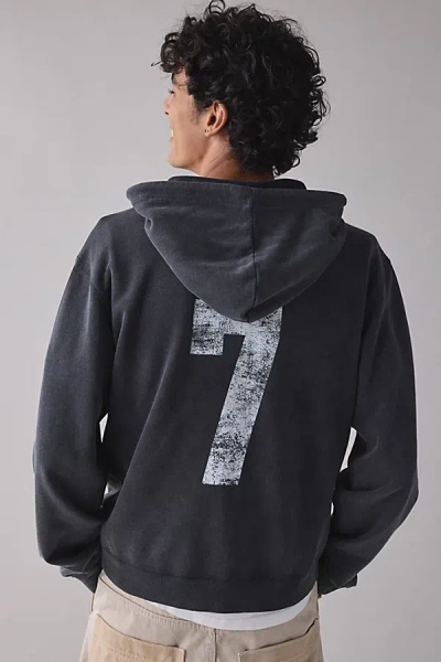 Bdg Bonfire Graphic Full Zip Hoodie Sweatshirt In Black, Men's At Urban Outfitters