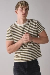 Bdg Bonfire Cropped Cotton Tee In Dark Green, Men's At Urban Outfitters