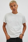 Bdg Bonfire Cropped Cotton Tee In Grey, Men's At Urban Outfitters