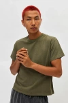 Bdg Bonfire Solid Tee In Olive, Men's At Urban Outfitters