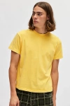 Bdg Bonfire T-shirt Top In Bright Yellow, Men's At Urban Outfitters In Solar Power