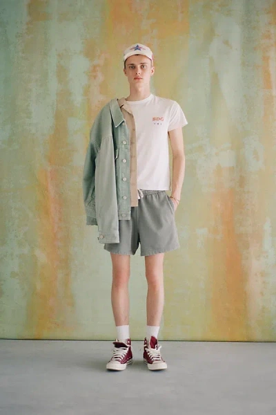 Bdg Bonfire Volley Sweatshort In Agave Green, Men's At Urban Outfitters