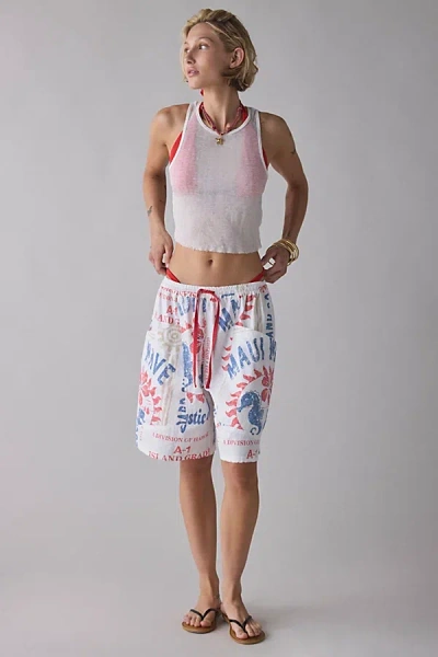 Bdg Bradley Baggy Longline Cotton Short In Surfer, Women's At Urban Outfitters