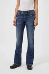 Bdg Brooke Low-rise Bootcut Flare Belle Jean In Vintage Denim Dark, Women's At Urban Outfitters In Vintage Denim Dark