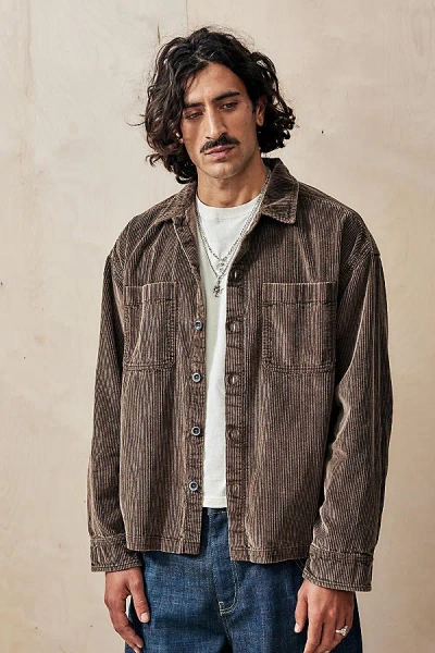 Bdg Brown Acid Corduroy Jacket In Brown, Men's At Urban Outfitters In Brown