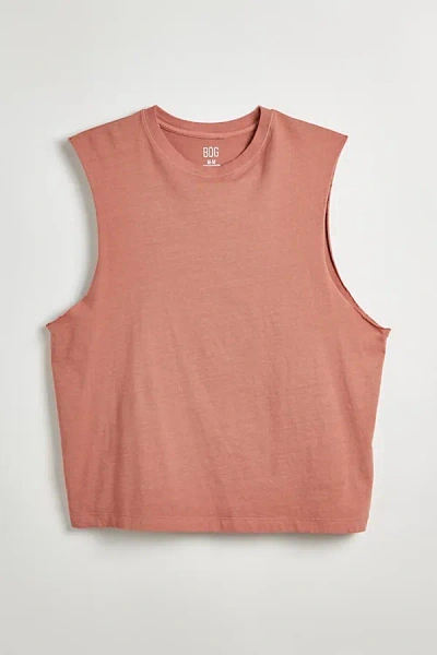 Bdg Calabasas Cutoff Tank Top In Red, Men's At Urban Outfitters