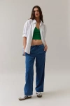 Bdg Cammie Pull-on Straight Leg Jean In Light Blue, Women's At Urban Outfitters