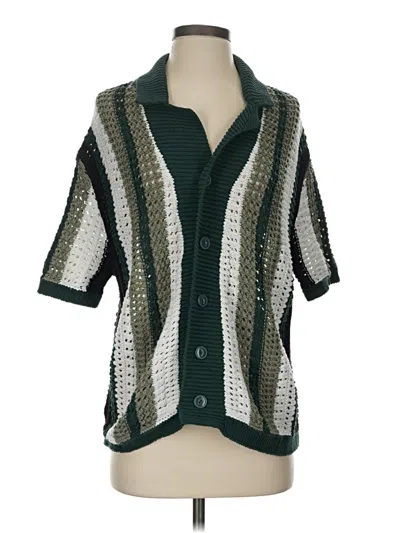 Pre-owned Bdg Cardigan Sweater In Green