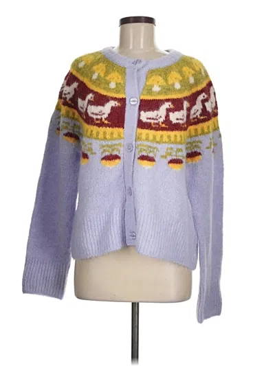 Pre-owned Bdg Cardigan Sweater In Purple