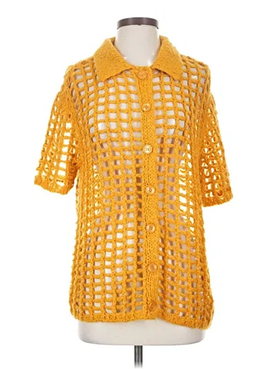 Pre-owned Bdg Cardigan Sweater In Yellow