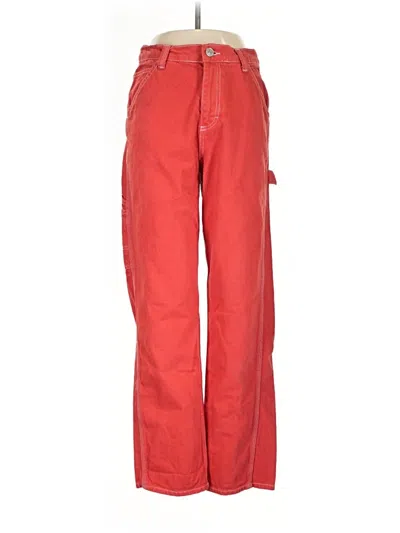 Pre-owned Bdg Cargo Pants In Red