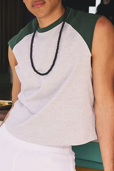 Bdg Carson Cutoff Baseball Tee In Green, Men's At Urban Outfitters