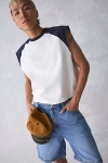 Bdg Carson Cutoff Baseball Tee In Navy, Men's At Urban Outfitters