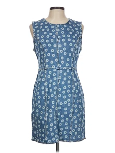 Pre-owned Bdg Casual Dress In Blue