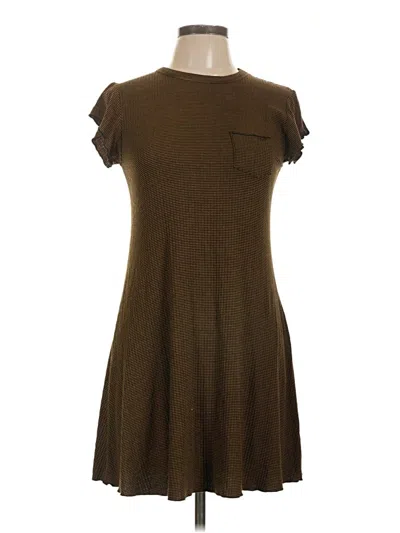 Pre-owned Bdg Casual Dress In Brown