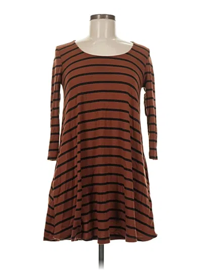 Pre-owned Bdg Casual Dress In Brown