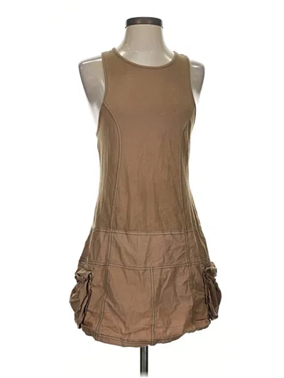 Pre-owned Bdg Casual Dress In Tan
