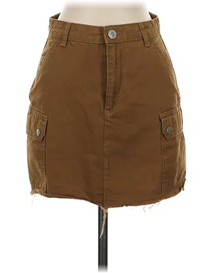 Pre-owned Bdg Casual Skirt In Brown