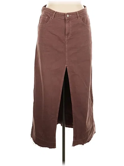 Pre-owned Bdg Casual Skirt In Brown