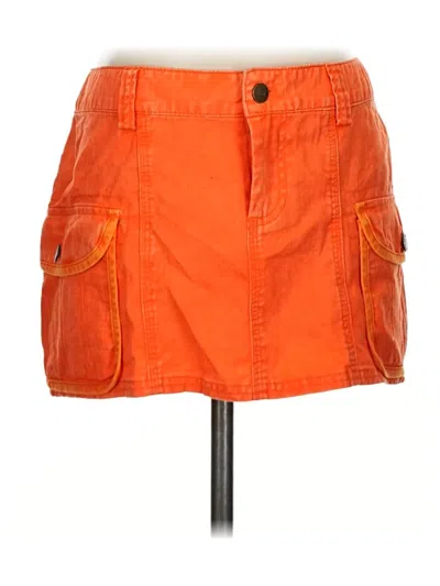 Pre-owned Bdg Casual Skirt In Orange