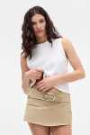 BDG CHINO MISSY SKORT IN NEUTRAL, WOMEN'S AT URBAN OUTFITTERS