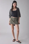 Bdg Cindy Cargo Mid-rise Micro Skirt In Olive, Women's At Urban Outfitters