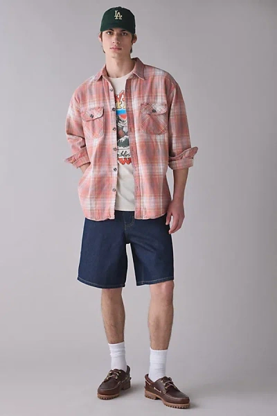 Bdg Classic Denim Short In Rinsed Denim, Men's At Urban Outfitters In Blue