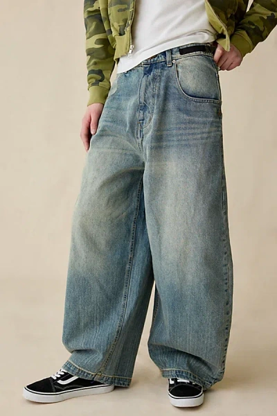 Bdg Cocoon Fit Utility Jean In Cat Scratch, Men's At Urban Outfitters In Blue