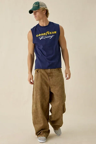 Bdg Cocoon Fit Utility Jeans In Rollo, Men's At Urban Outfitters In Blue