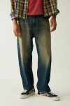 Bdg Cropped Skate Fit Jean In Vintage Denim Dark, Men's At Urban Outfitters