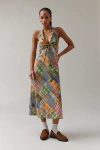 BDG DANNY MADRAS HALTER DRESS IN ASSORTED, WOMEN'S AT URBAN OUTFITTERS
