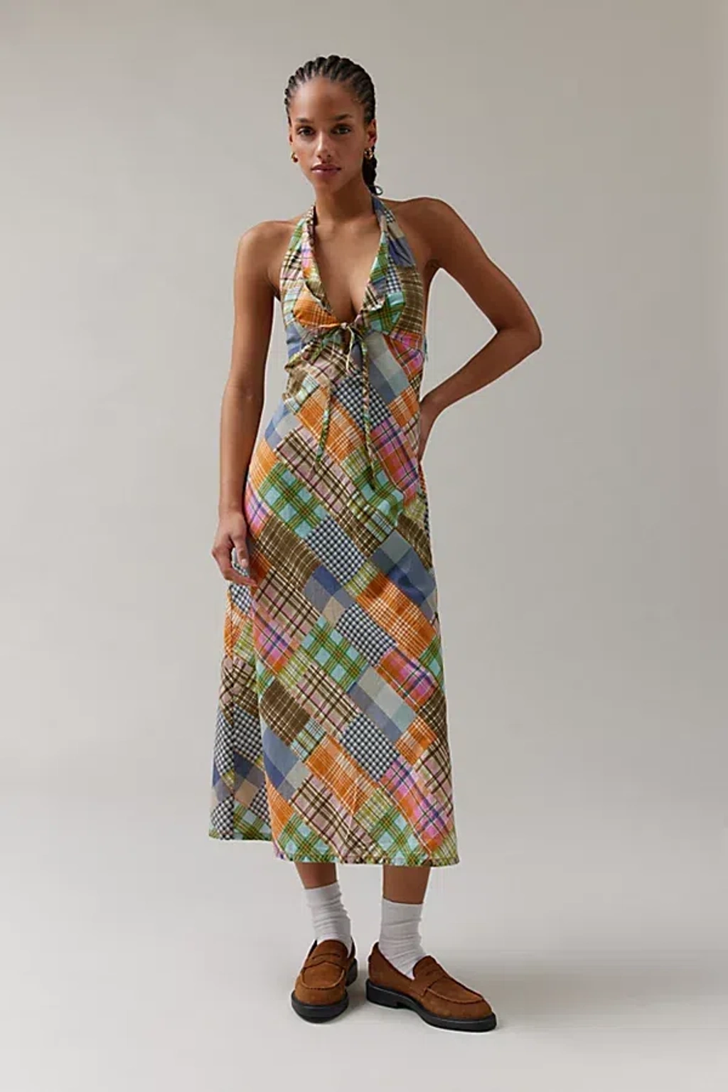 urban outfitters halter dress Everleigh Halter Midi Dress