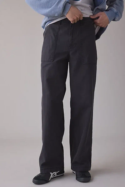 Bdg Dayton Herringbone Twill Pant In Washed Black, Men's At Urban Outfitters