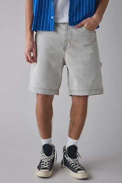 Bdg Denim Carpenter Jort In Light Grey, Men's At Urban Outfitters