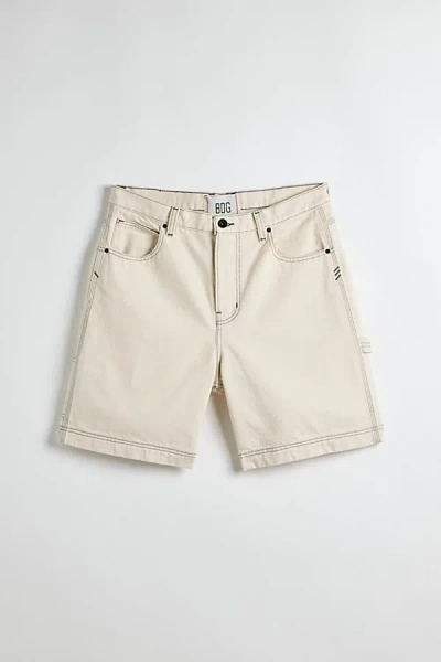 Bdg Denim Utility Short In Greige, Men's At Urban Outfitters In Greige