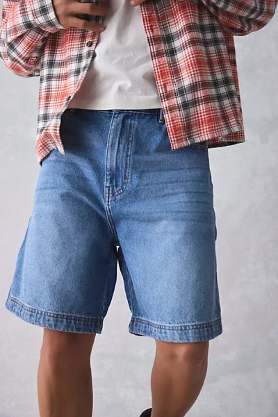 Bdg Denim Carpenter Short In Vintage Denim Light, Men's At Urban Outfitters