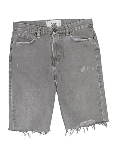 Pre-owned Bdg Denim Shorts In Gray