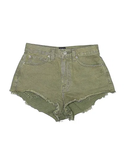 Pre-owned Bdg Denim Shorts In Green